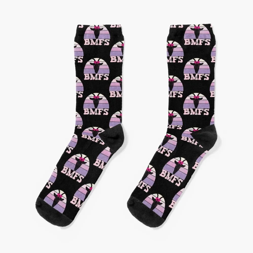 

BMFS Nanny Goat Vintage Sunset Distressed Socks Christmas Climbing valentine gift ideas Boy Socks Women's