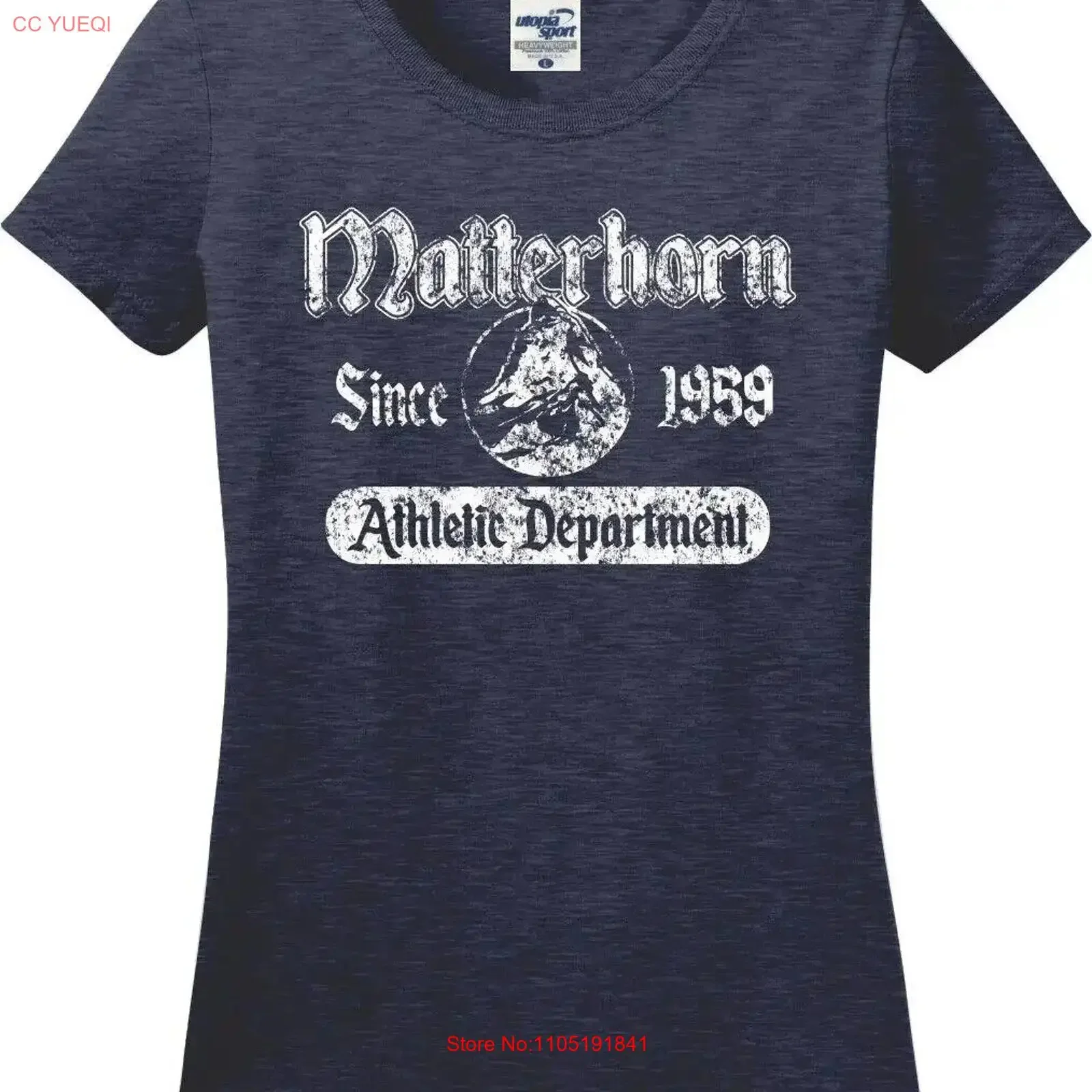 

Женская футболка Matterhorn Athletic Department Missy Fit S 3X, винтажная стираная уличная одежда с графикой, мягкая, слегка удобная