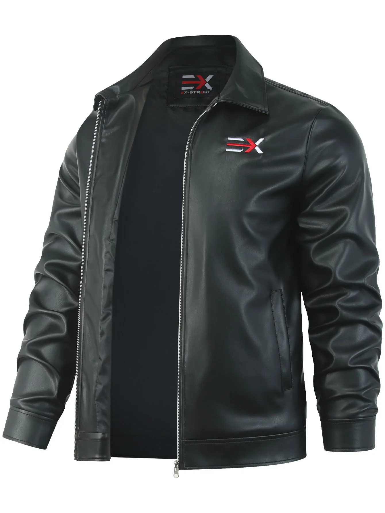 Men's Leather Motorbiker Jackets Autumn Winter Casual Motorcycle PU Jacket Slim Fit Motor Biker Leather Coats Men Brand Clothing