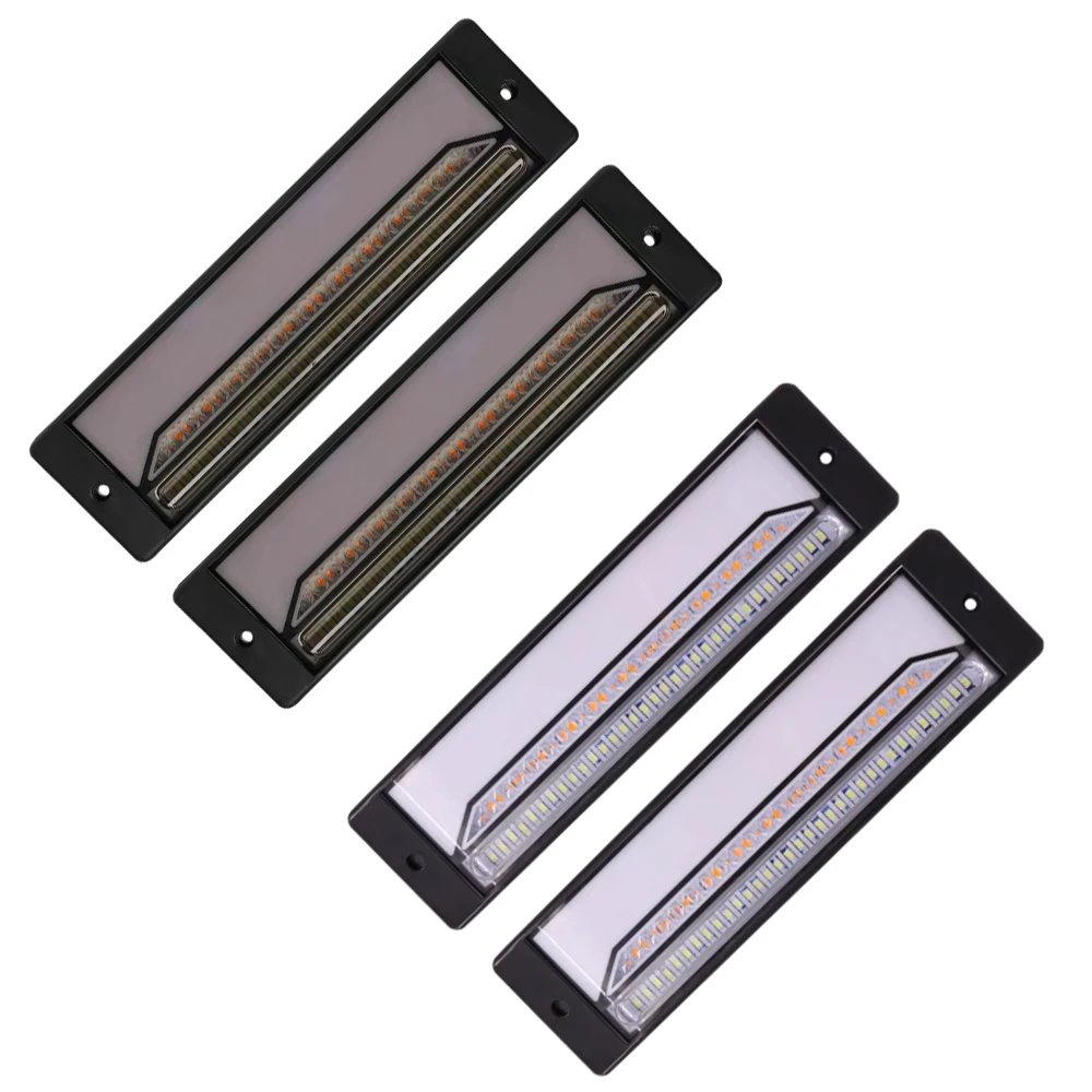 2pcs 12-30V 147 LED RV Truck Tail Trailer Light Trucks Taillight Waterproof Turn Signal Indicator Brake Stop Reverse Lamps