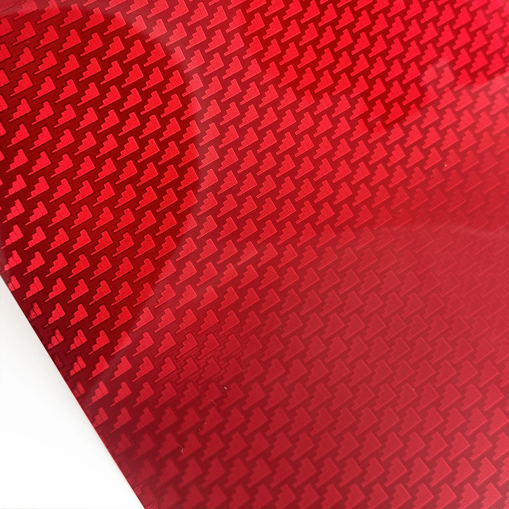 High Glossy Red Aircraft Pattern Plated Carbon Fiber Film Car Wrap Vinyl Sticker for Car Tuning Color Stickers Adhesive Decal
