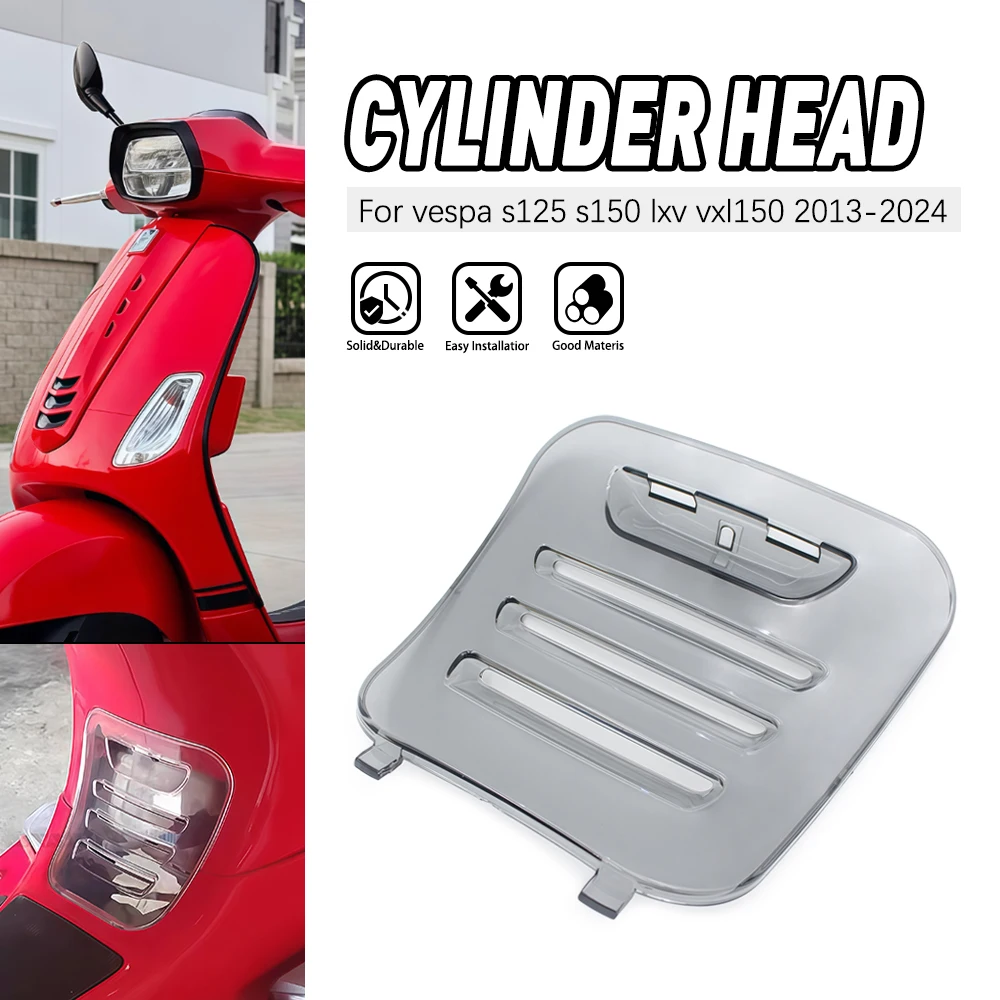 

Motorcycle Parts ABS Cylinder Head Cooling Cover Dissipation Protector Shield For VESPA S125 S150 LXV VXL150 2013-2024