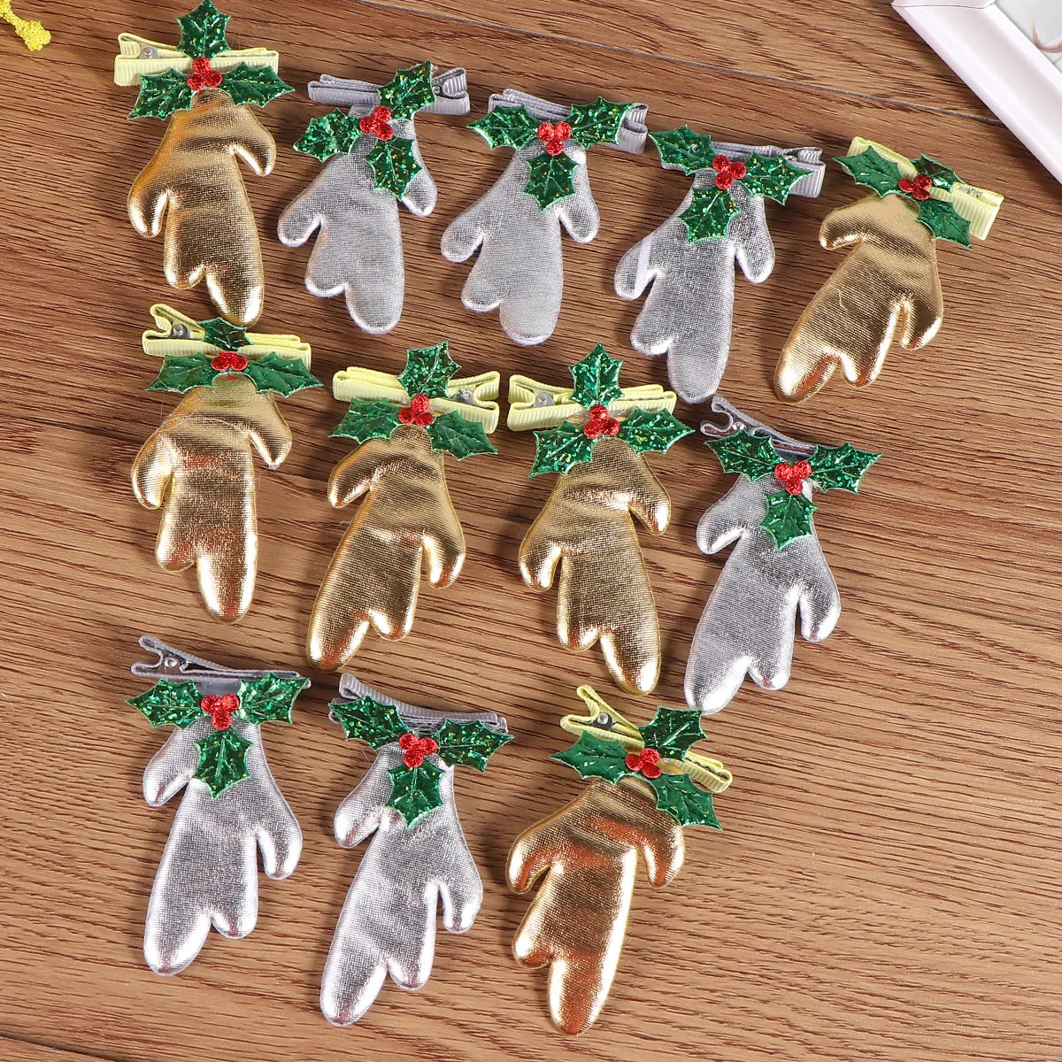 

6Pair Deer Antler Hair Clips Baby Girls Barrette Headwear Silver Golden Stylish Hair Accessory for School Prom