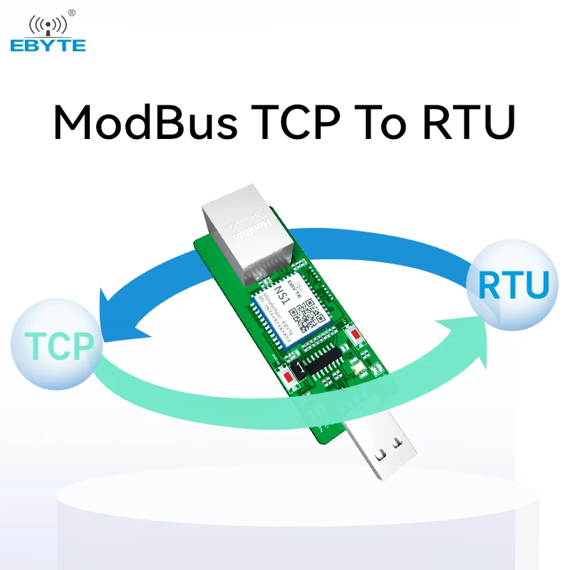 Seriell zu Ethernet Modul Test Board EBYTE NS1-TB TTL Level zu RJ45 Ethernet Low Power MCU Modbus Gateway Modbus TCP zu RTU