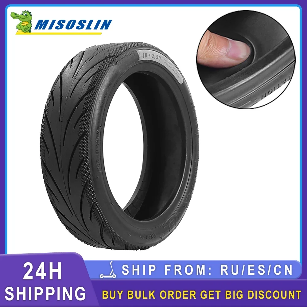 10x2.5 Tubeless Jelly Tires For Segway Ninebot KickScooter F2 F2Plus F2Pro F30D F40D E-Scooter Front Rear Wheel Tire Parts