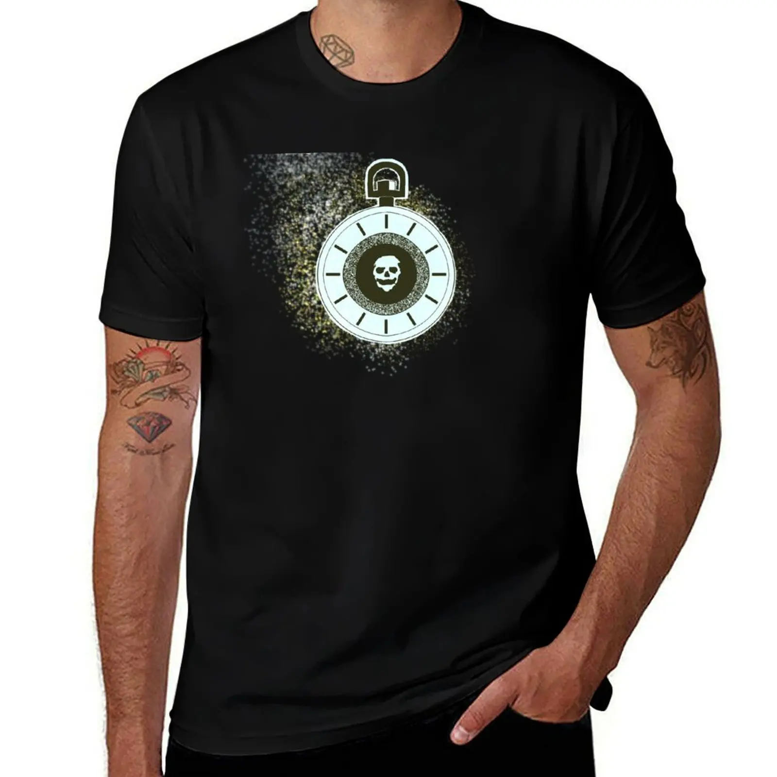 Memento Mortem Pocketwatch T-Shirt Work Utility Short Sleeve Shirt T-Shirt