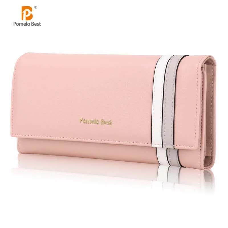 

Three fold Women's Wallet Zipper Purse Lady Long Clutch Purses Leather Female Card Holder Wallet Phone Pouch for shopping Travel