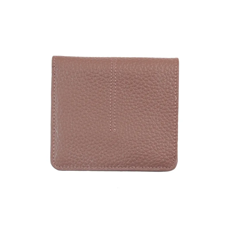 Genuine Cow Leather Slim Card Holder Wallet Ladies Purse Simple Cowhide credit card holders Men Ultra Thin Wallets women Purses