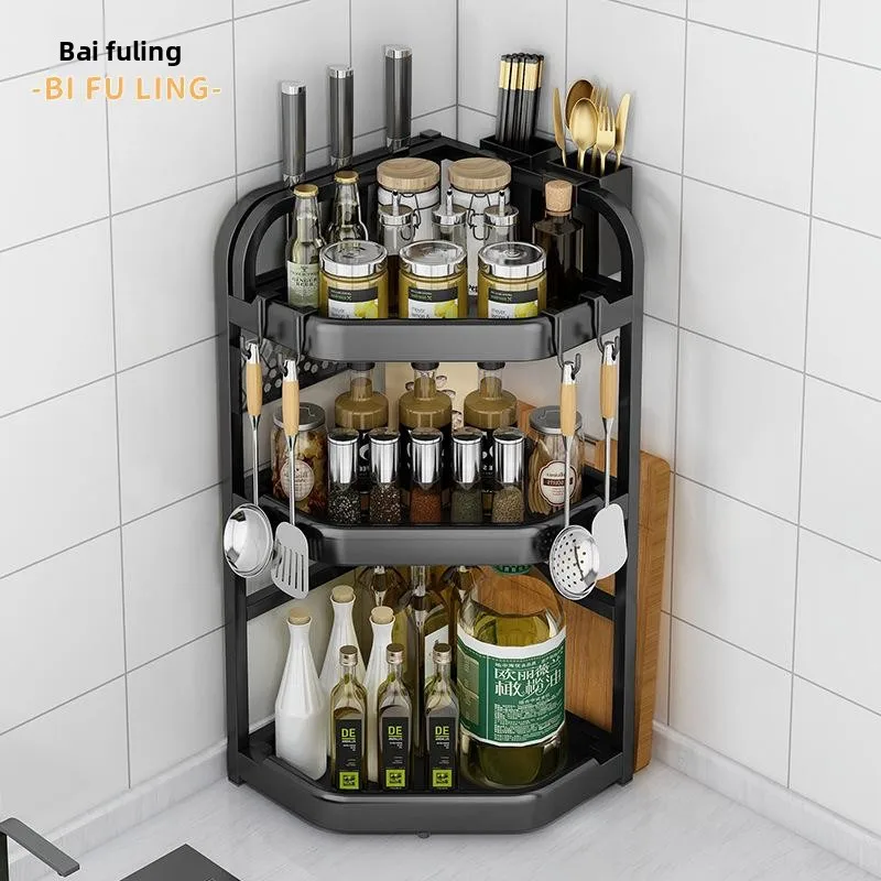 Etagere-d'angle-de-cuisine-multifonctionnelle-support-a-epices-porte-couteaux-plateau-rotatif-rapide-sans-percage-en-acier-au-carbone-s