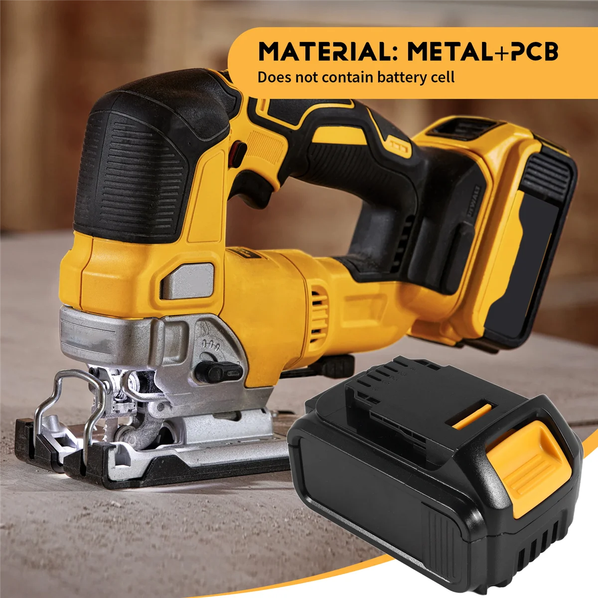 ABJG-para 10 Core 18V/20V Kit de caja de plástico de repuesto de batería de iones de litio Dcb180 carcasa de batería de iones de litio (No