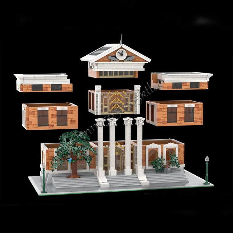 3003 ELEMENTÓW Dom Ulica Modułowy Powrót do Przyszłości Centrum Handlowe MOC Personalizowany Modułowy Zestaw Klocków DIY Prezent na Święta