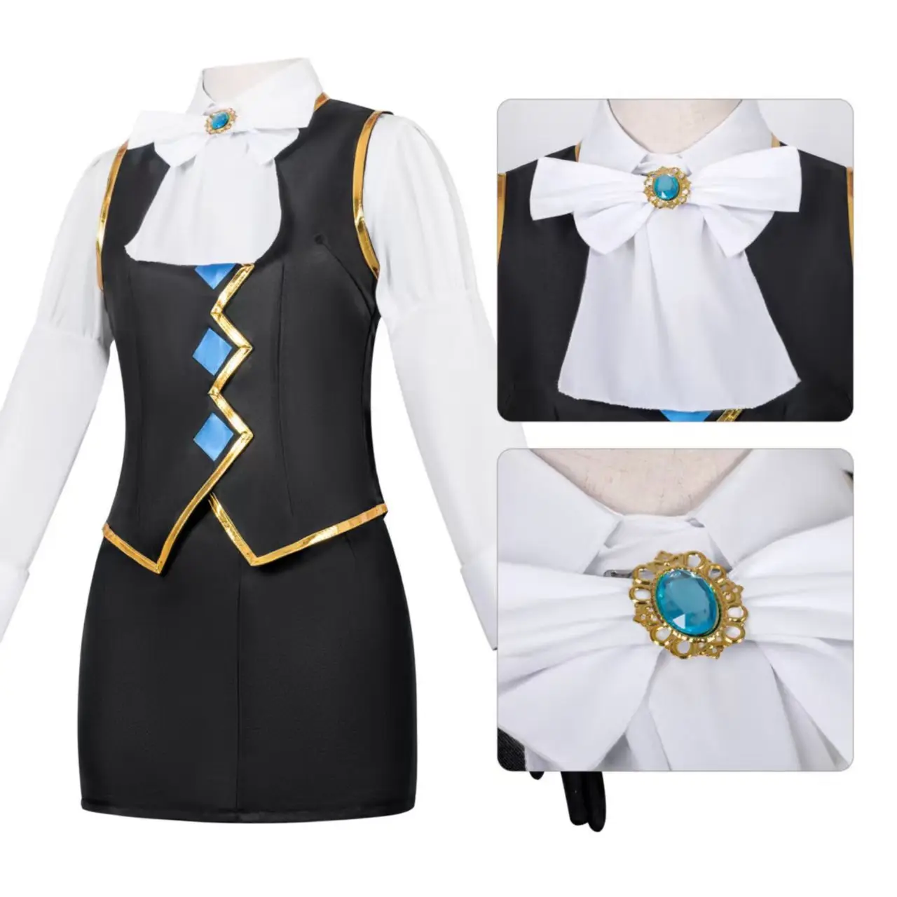 

Franziska von Karma Cosplay Full Set Ace Attorney Prosecutor Mature Lady Outfit for Anime Shows & Cos Events
