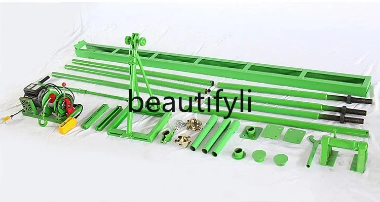 

Indoor straight sliding mobile track crane small household lift 3512
