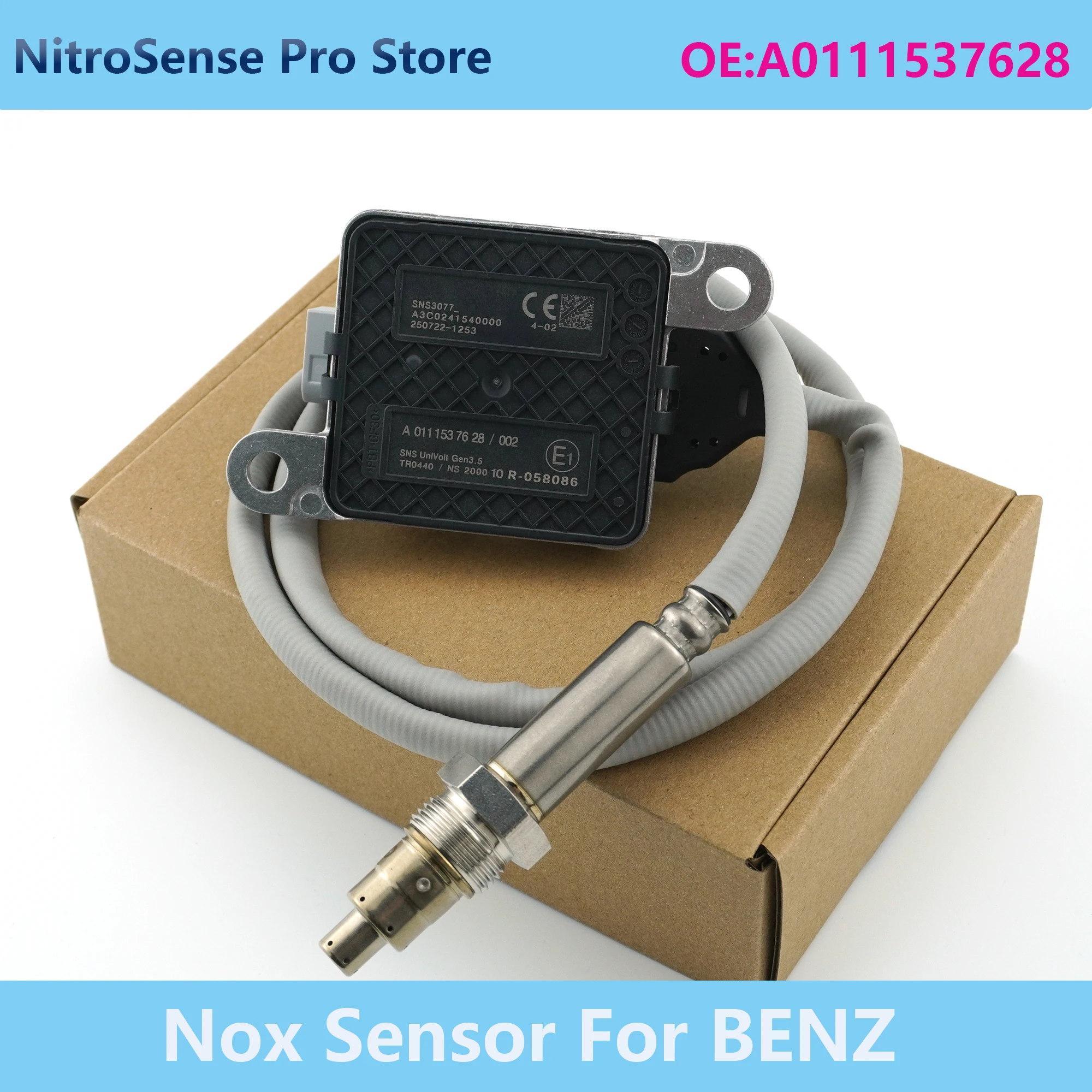 

Новый датчик оксида азота (NOx) A0111537628 для Mercedes-Benz SNS3077 A0111537628/002, высококачественные автозапчасти для грузовиков