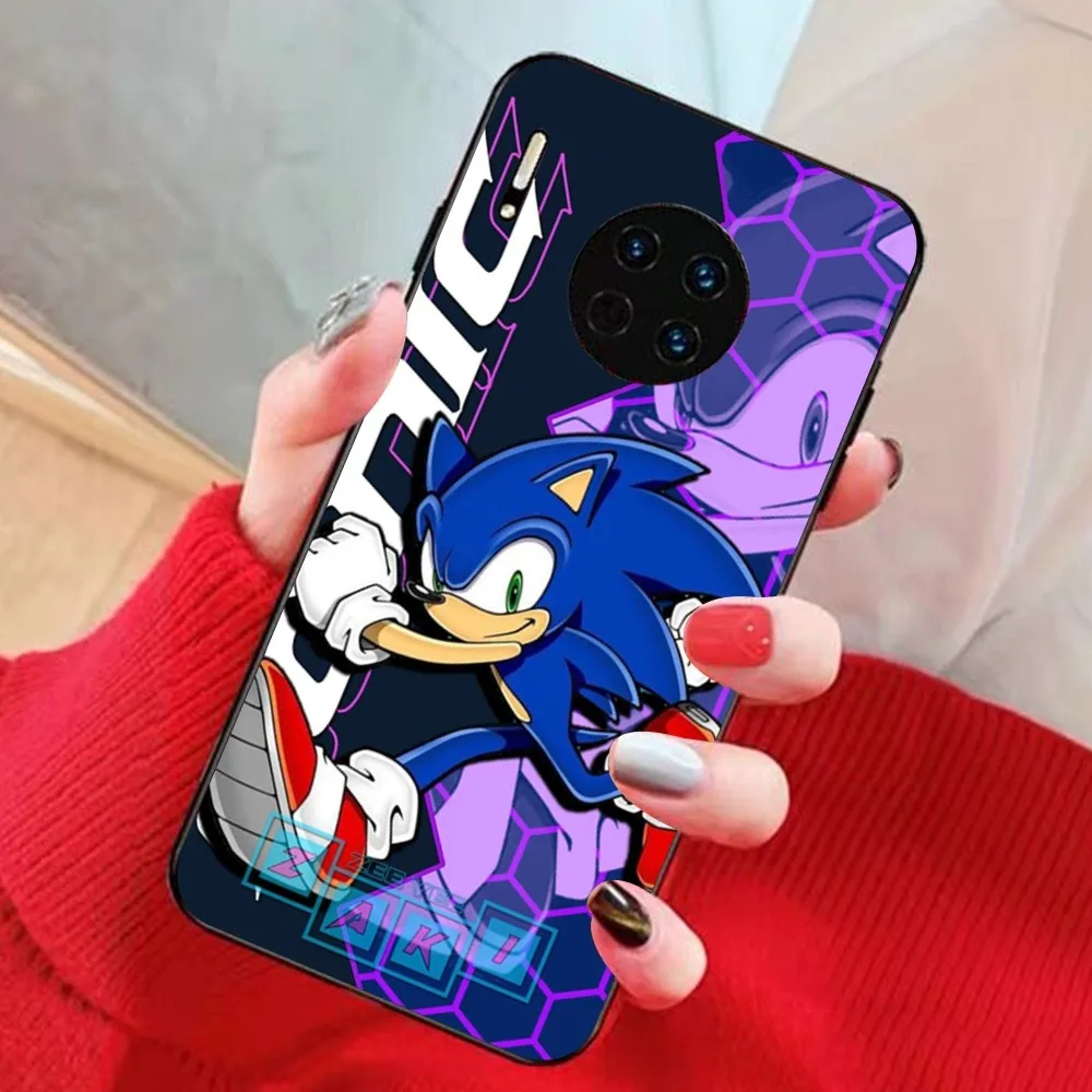 Anime Cartoon S-Sonics H-Hedgehogs Phone Case For Huawei Mate 10 20 30 40 50 Lite Pro Nova 3 3i 5 6 SE 7 Pro 7SE