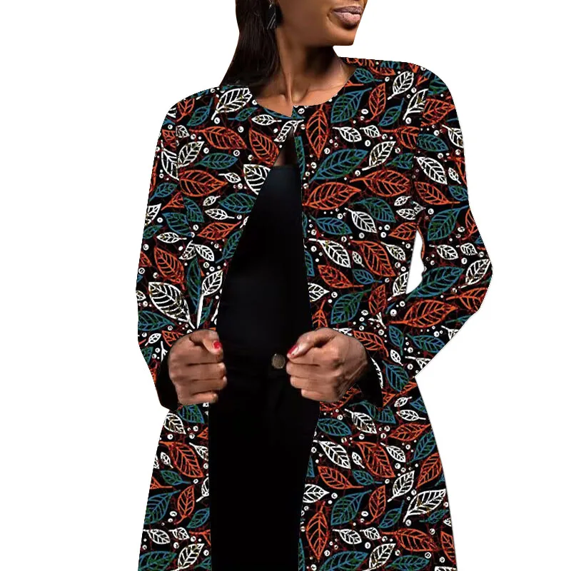 New Arrivals Blazer das Mulheres Jaqueta Casual Ankara Moda Orignal Design Africano Imprimir Cardigan Casacos Curtos Outerwear