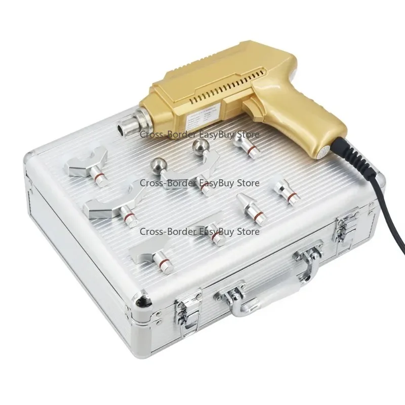 深部筋肉痛緩和マッサージガン 100W 強力モーター 5周波数 30段階 8種類の交換可能なヘッド カイロプラクティック脊椎ツール