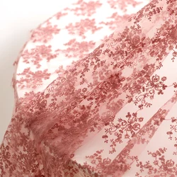 Gauze Soft Veil Lace Fabric for Wedding, Cheongsam Clothing, Background, Gauze Cloth, 125x50cm