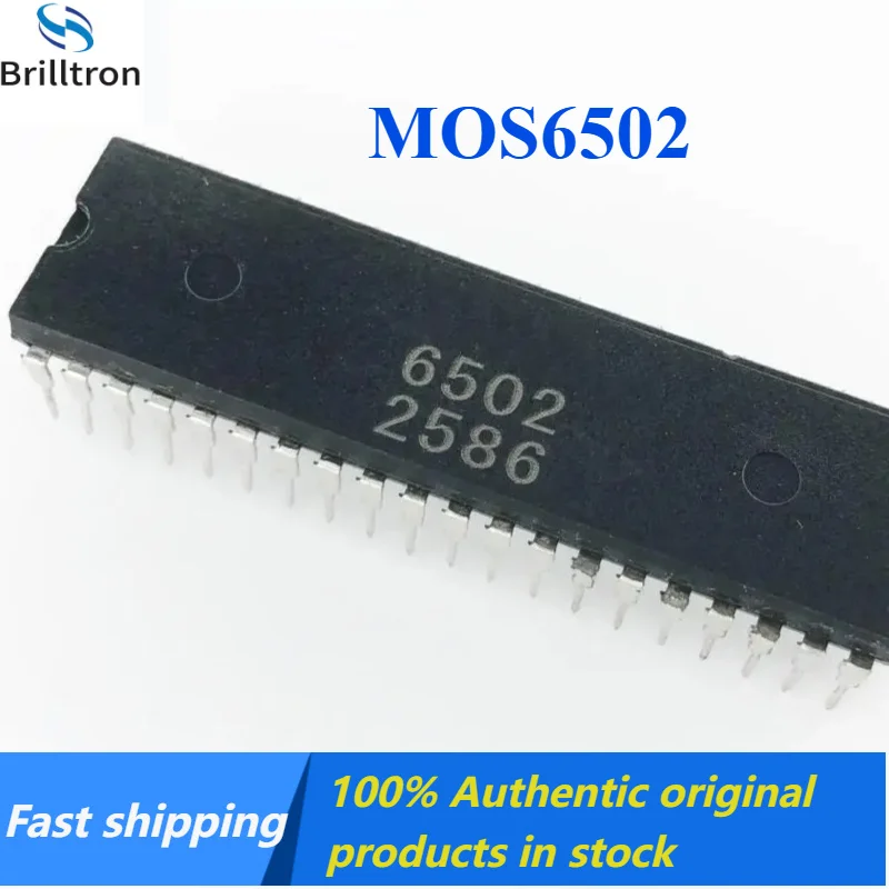 5-20PCS New MOS6502 6502B DIP40 IC Original Stock Available, Fast Shipping.