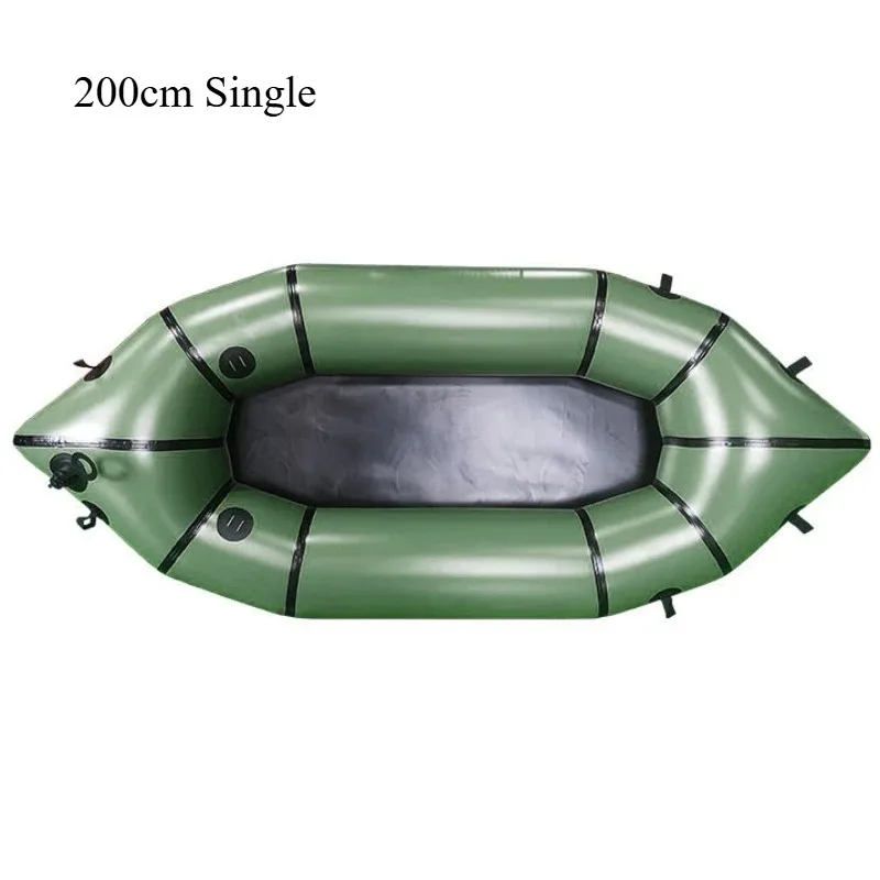 

2M 210D TPU Tube, 420D TPU Tube, 0.52mm PVC Inflatable Backpack-style Single-person Kayak, for Outdoor Rafting and Water Sports