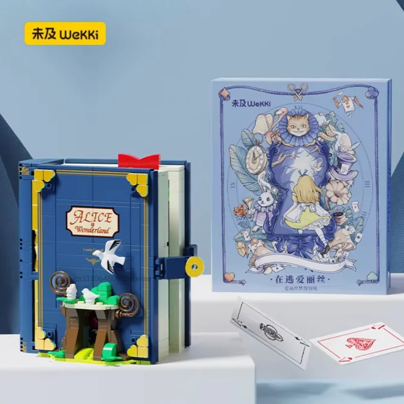 

Серия конструкторов Mekki Fairy Tale Town: 3D-книга-история, сборная модель, игрушка-украшение с Алисой, Русалочкой, Золушкой, подарок для детей