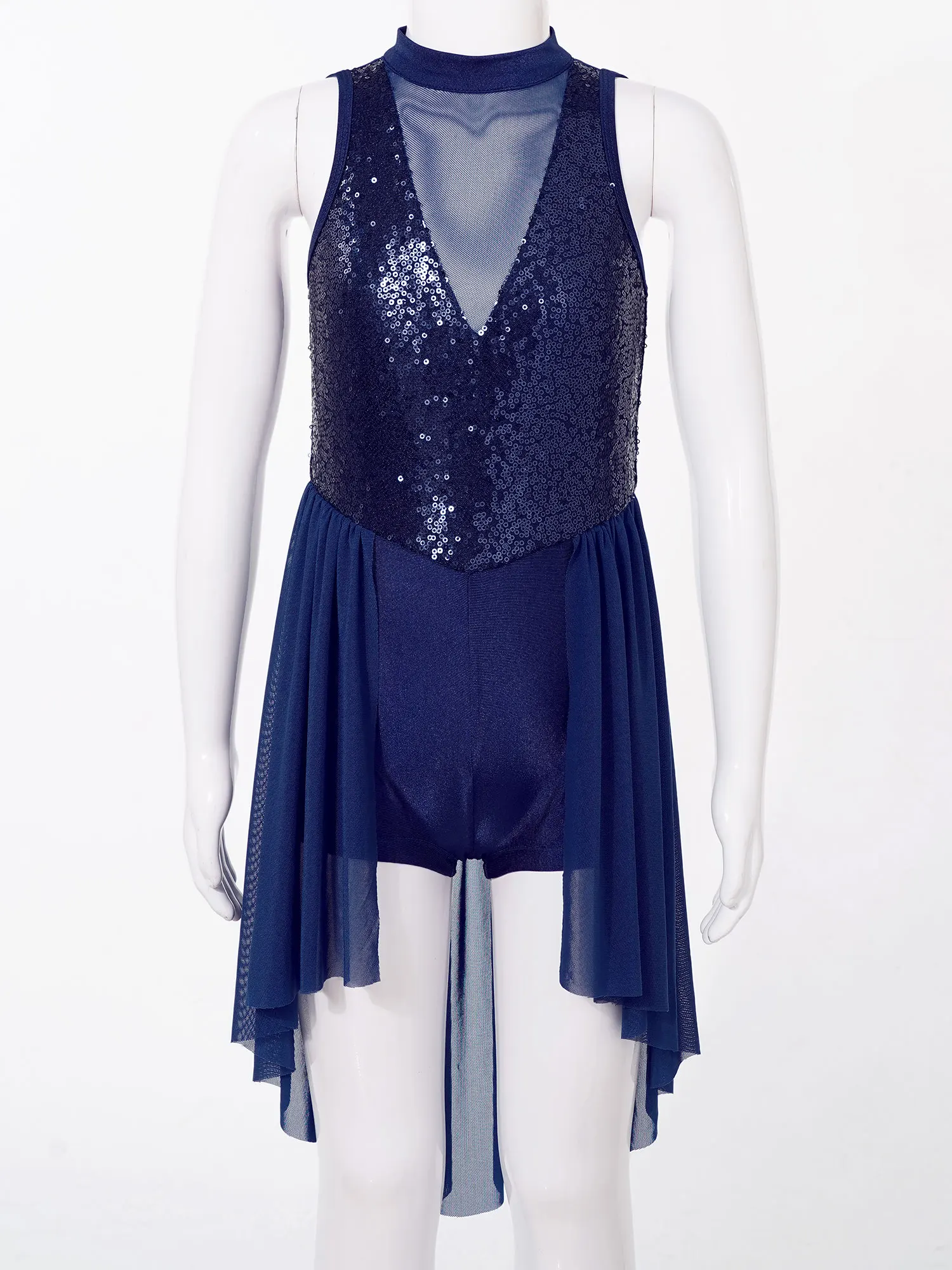 Robe de Ballet pour Fille, Costumes de brevLyrique Contemporaine, Justaucorps à Paillettes Brillantes, Vêtements de Scène