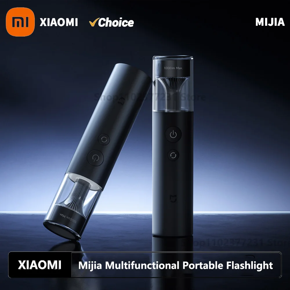 Xiaomi Mijia Multifunctional LED Flashlight Zoomable Ultra Bright Torch Window Breaker Safety Belt Cutter Car Emergency Light