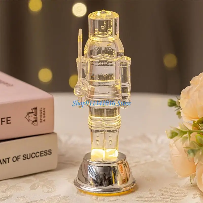  Elegant Christmas Nutcrackers Statue with LED Light Living Room Centerpieces