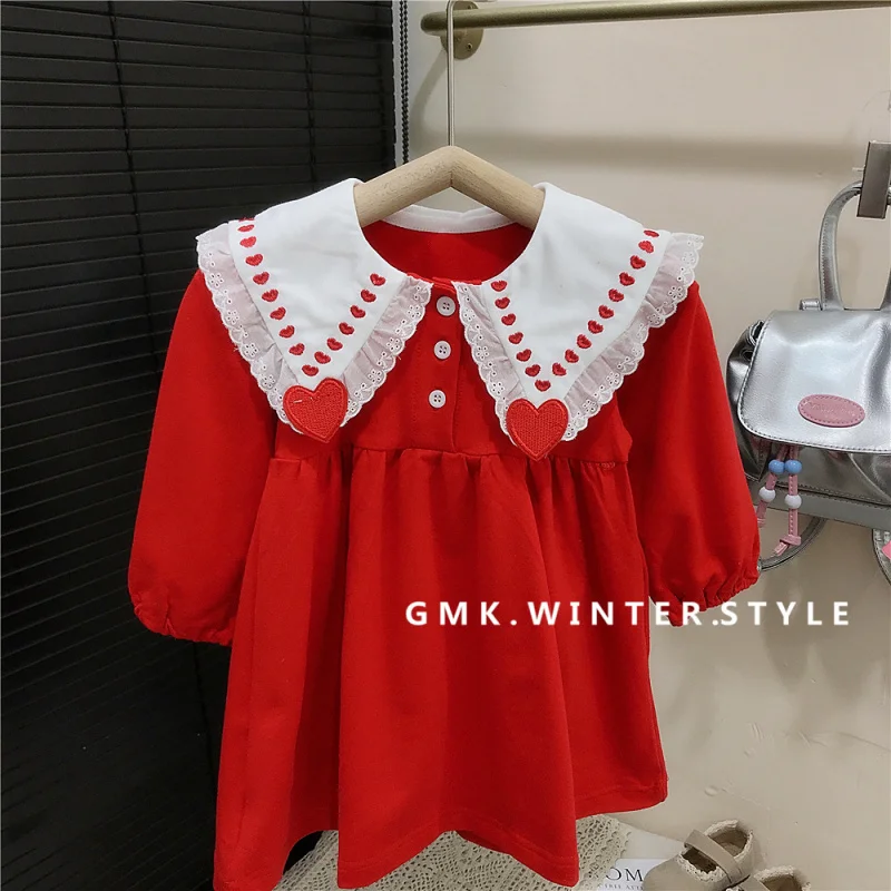 

Spring and Autumn Stylish Sweet Girl Toddler Long Sleeve Princess Dress New Children's Baby Girl Dress Spring Outfit
