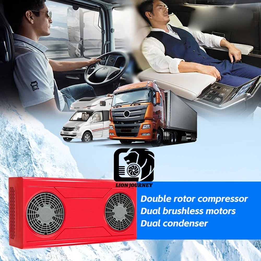 New Powerful 24V High Quality Auto Split Parking Air Conditioner for Car Truck Camper RVs