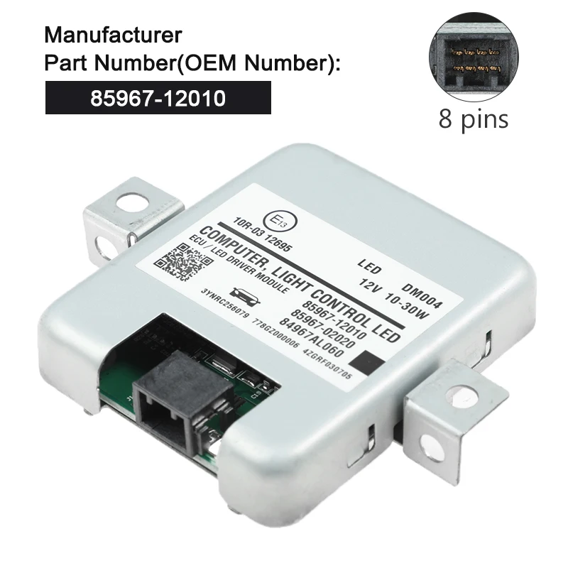 OEM 8596712010 LED Headlight Computer Control Module DRL Driving Light Unit For Lexus IS 200 250 300 350 2014-2017 Original Part