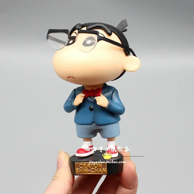 Crayon Shin-Chan Cos Edogawa Konan Action Figure, Brinquedos Anime, Enfeites de carro de boneca, Presente Infantil, Modelo de coleção, Estátua Kawaii