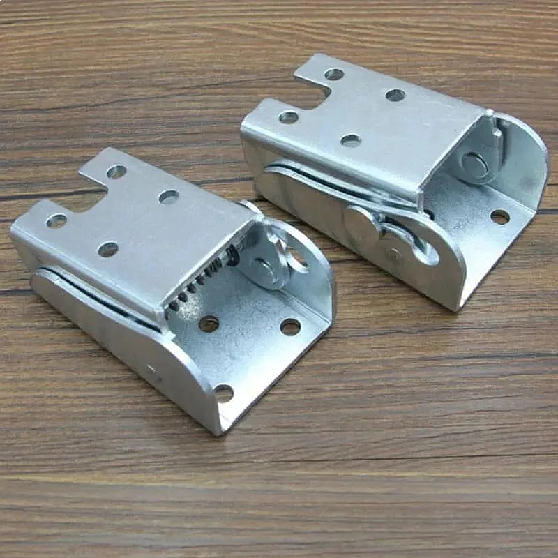 4Pcs 90 Degree Self-Locking Folding Hinge Table Legs Chair Extension Foldable Lock Feet Hardware