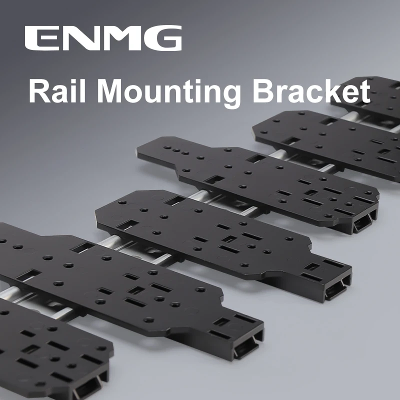 ENMG Heavy-Duty DIN Rail Mounting Bracket - 35mm DIN Rail Clip,Aluminum Alloy Casting, GB Standard C45 Compatible Wear-Resistant