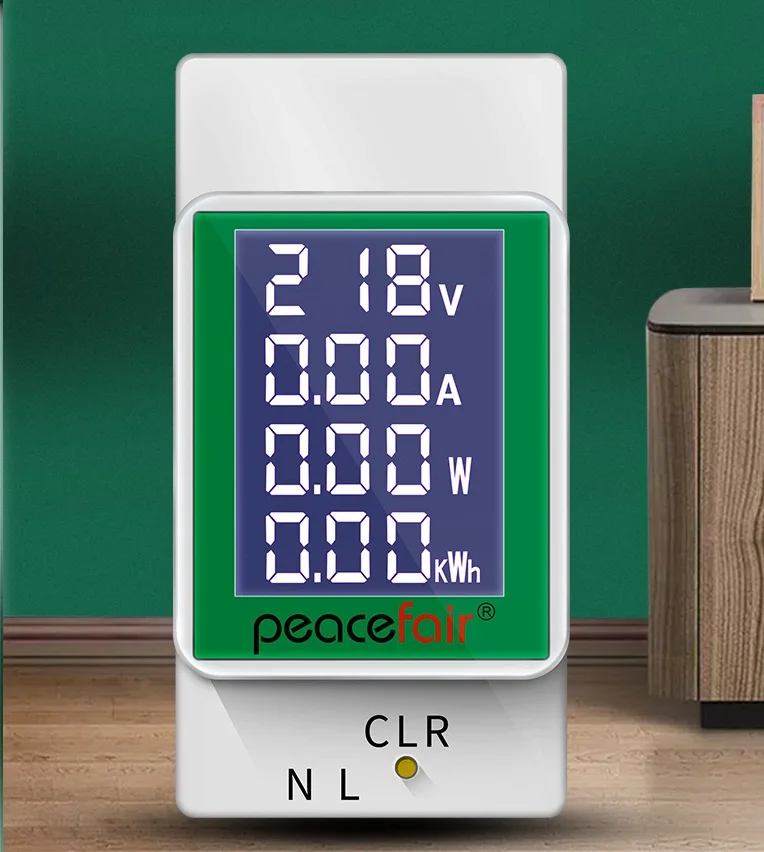 Electricity Din Rail AC 220V 50V~300V 100A Digital Power Energy Voltmeter Ammeter Watt Kwh Power Consumption Meter Wattmeter
