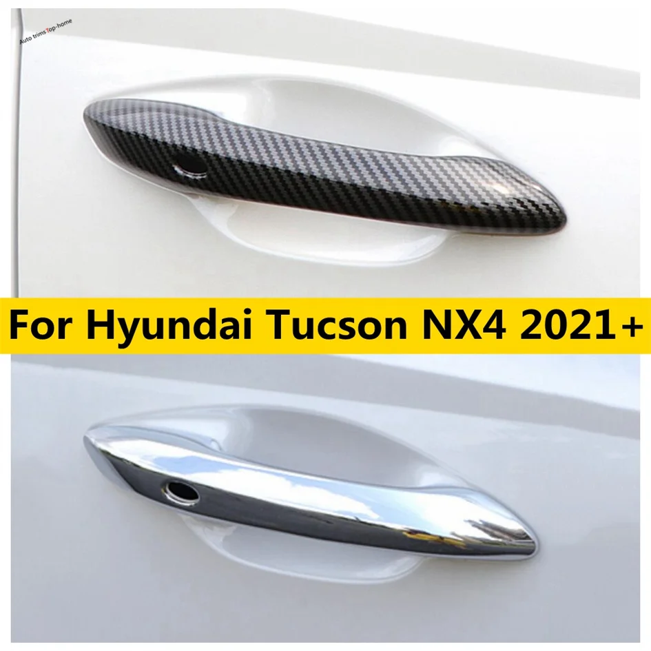 

Outside Door Handle Clasing Catch Bowl Protector Decoration Frame Cover Trim For Hyundai Tucson NX4 2021 - 2025 Car Accessories