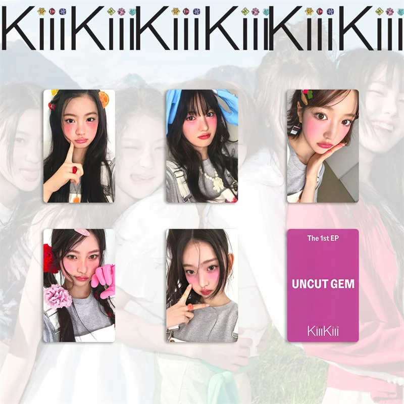 5 unids/setKiiiKiii nuevo álbum de grupo de chicas LOMO cardStarship Digage postalLEESOL SUI HAUM JIYU KYA chica colección regalo tarjeta de fotos
