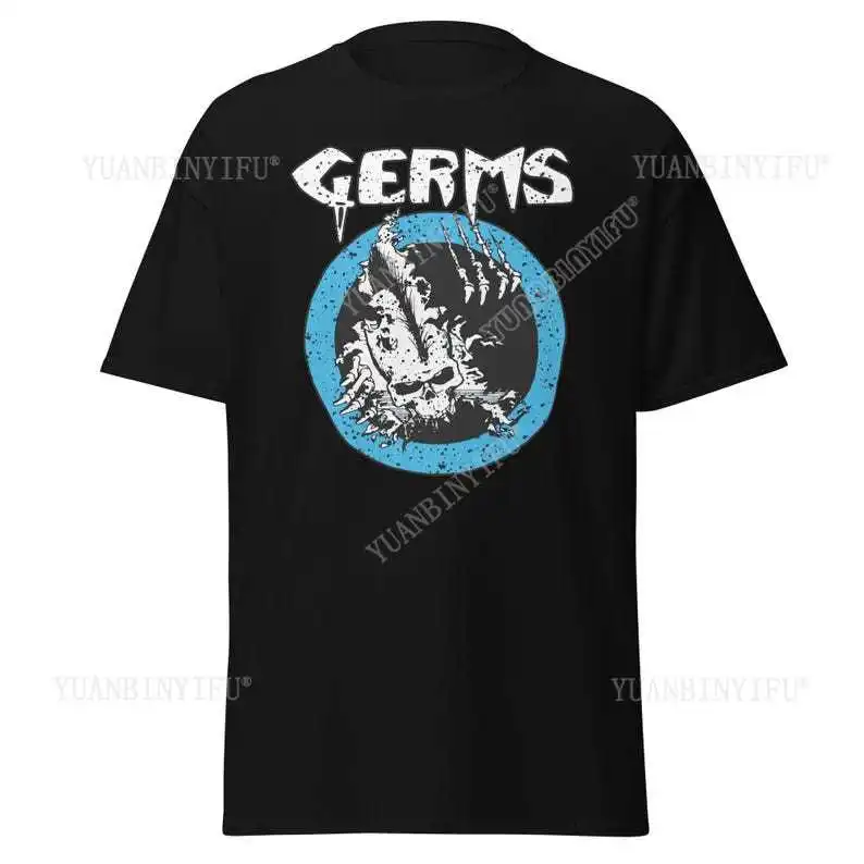 The Germs T-Shirt: Los Angeles Punk Rock Band Tee Cotton Vintage Round Neck Hip Hop Men Women Streetwear Tees Short Sleeve