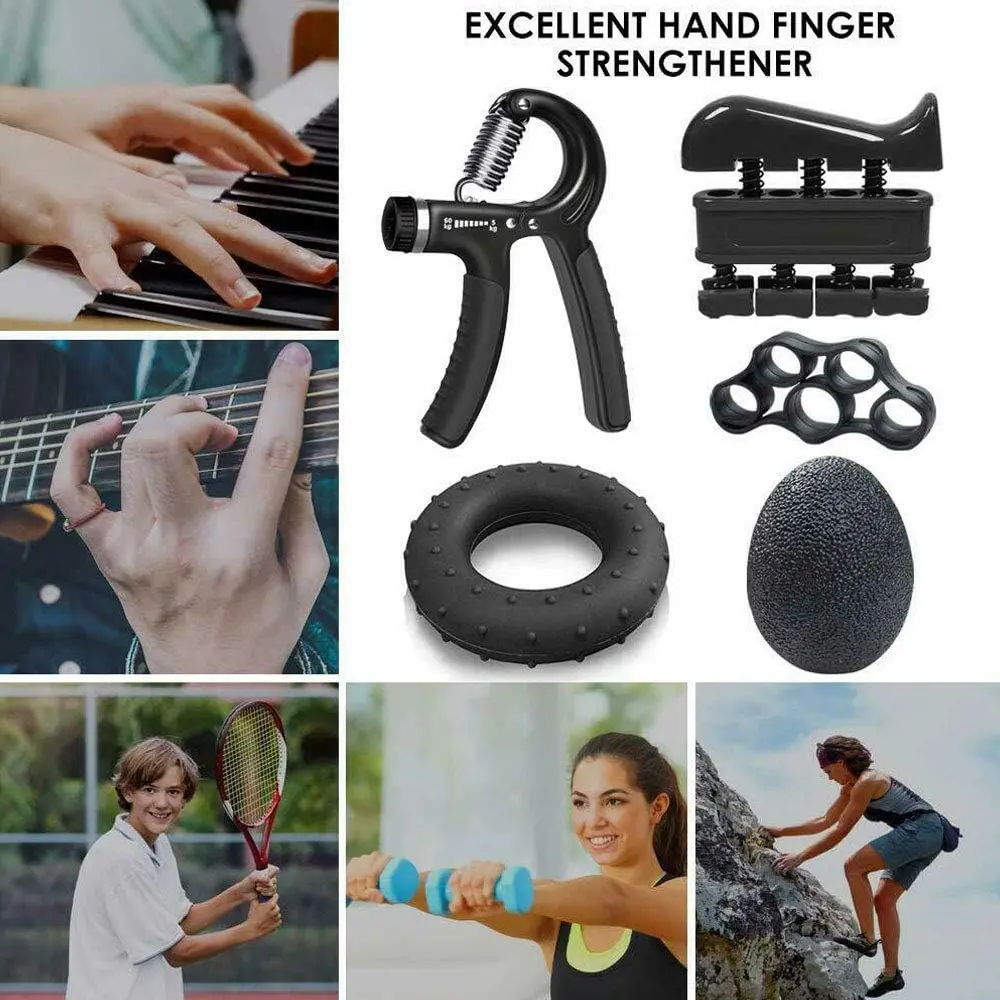 5 قطعة/المجموعة قابل للتعديل المقاومة المعصم المقوي القابض تجريب عصارة المدرب قبضة التمارين النساء قبضة اليد المقوي