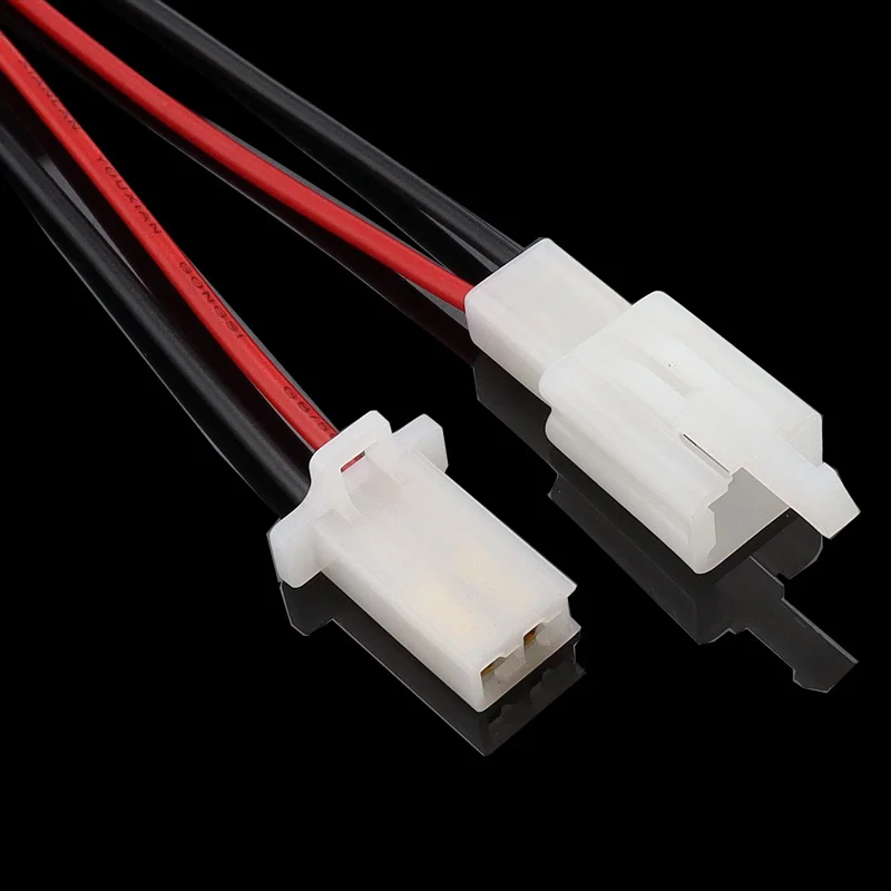 Juego de conectores de cable eléctrico de 2 vías, 1 Kit de conectores automáticos con cable/longitud total de 21CM