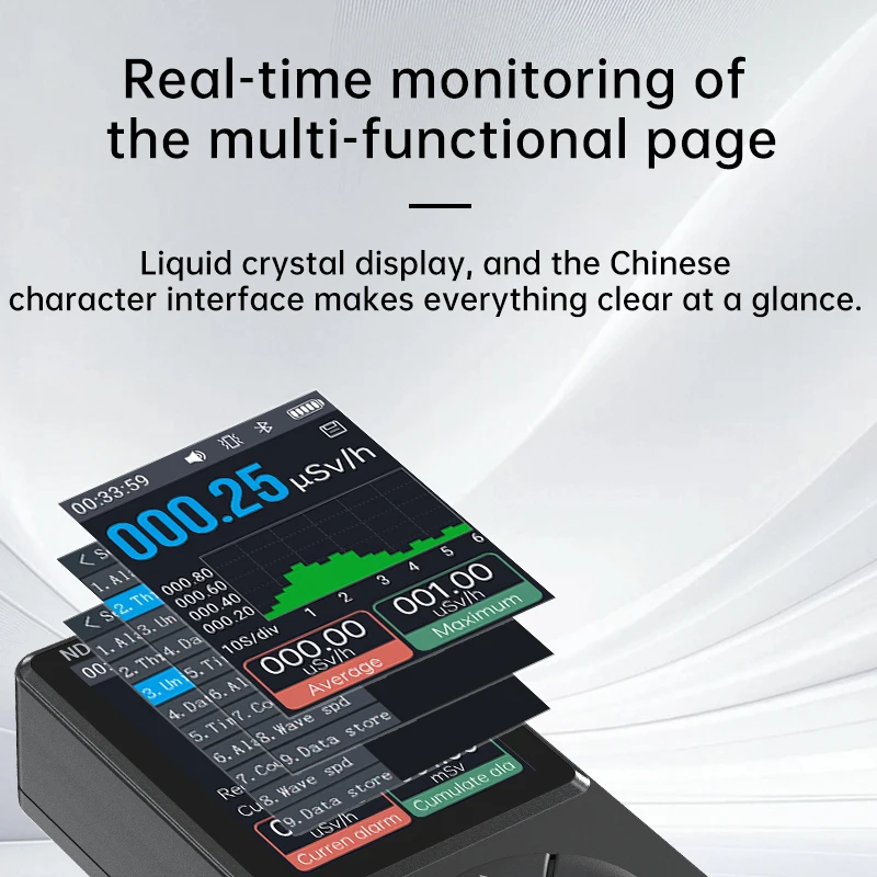 ALIENTEK ND1 Geiger عداد كاشف الإشعاع النووي مقياس الجرعات الشخصية اختبار النشاط الإشعاعي الأشعة السينية γ-ray β-ray قابلة للشحن #4