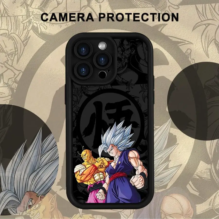 เคสโทรศัพท์สำหรับ iPhone 15 16 14 Plus 17 Air XR 13 12 11 Pro Max XS Max 16e แบบนิ่ม ลายดราก้อนบอล โกคู ซามาสสุดเท่