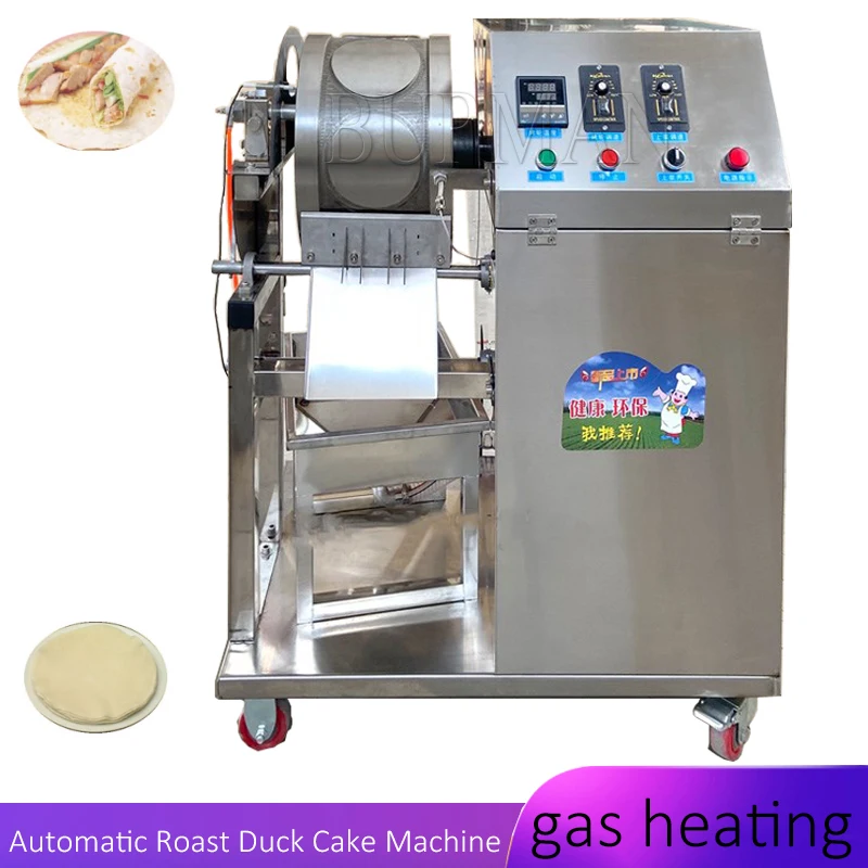 Stainless Steel Roast Duck Cake Soft Automatic Tortilla Making Taco Pressing Pancake Crepe Baking Machine