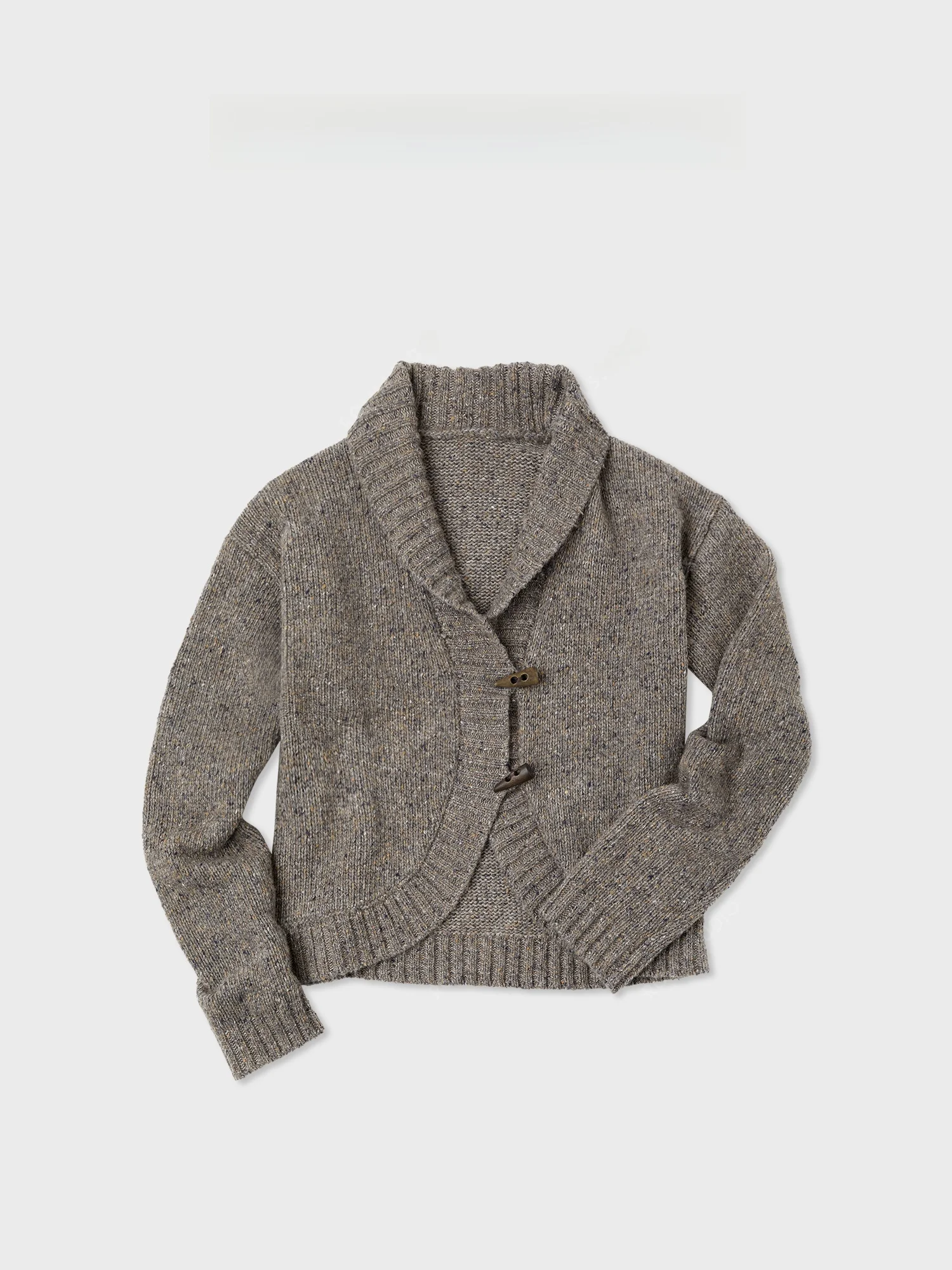

Romi Studio Warm Encounter Alpaca Wool Chunky Knit Mixed Yarn Vintage Sweater Cardigan RWCAST5405 Women's Faion Autumn 2025