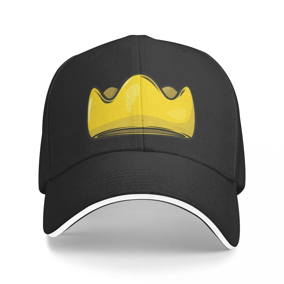 

Cute Yellow Crown Baseball Cap Golf Cap Icon summer hat Men's Caps Women's