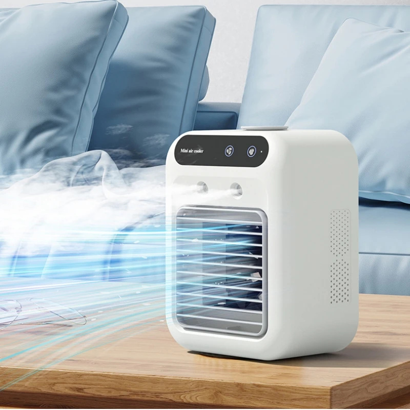 

Портативный USB мини-вентилятор с водяным охлаждением, электрический вентилятор воздушного охлаждения для домашнего автомобиля, офиса, отеля, мобильного использования с источником питания постоянного тока