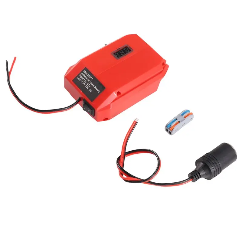 [NEWA08R】 Power Adapter 18V To 12V Adjustable Voltage Regulator Step-Down Converter For 18V Battery Systems