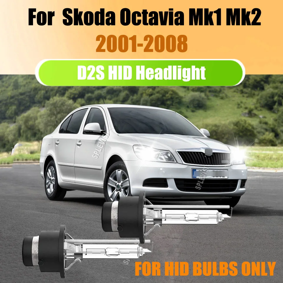 

35W D2S HID xenon headlight replacement bulb Plug and Play & Excellent Performance For Skoda Octavia Mk1 Mk2 2001 2002 2003-2008