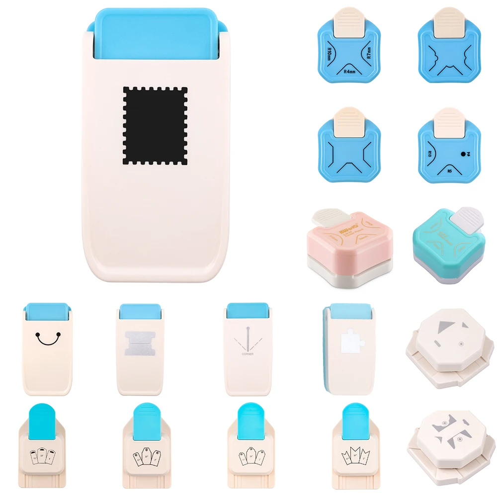Handheld-Bastelstanzer-Werkzeug, mehrere Formen, Schneider für Papierkarton, ideal für Scrapbooking, handgefertigte Geschenke und Journaling