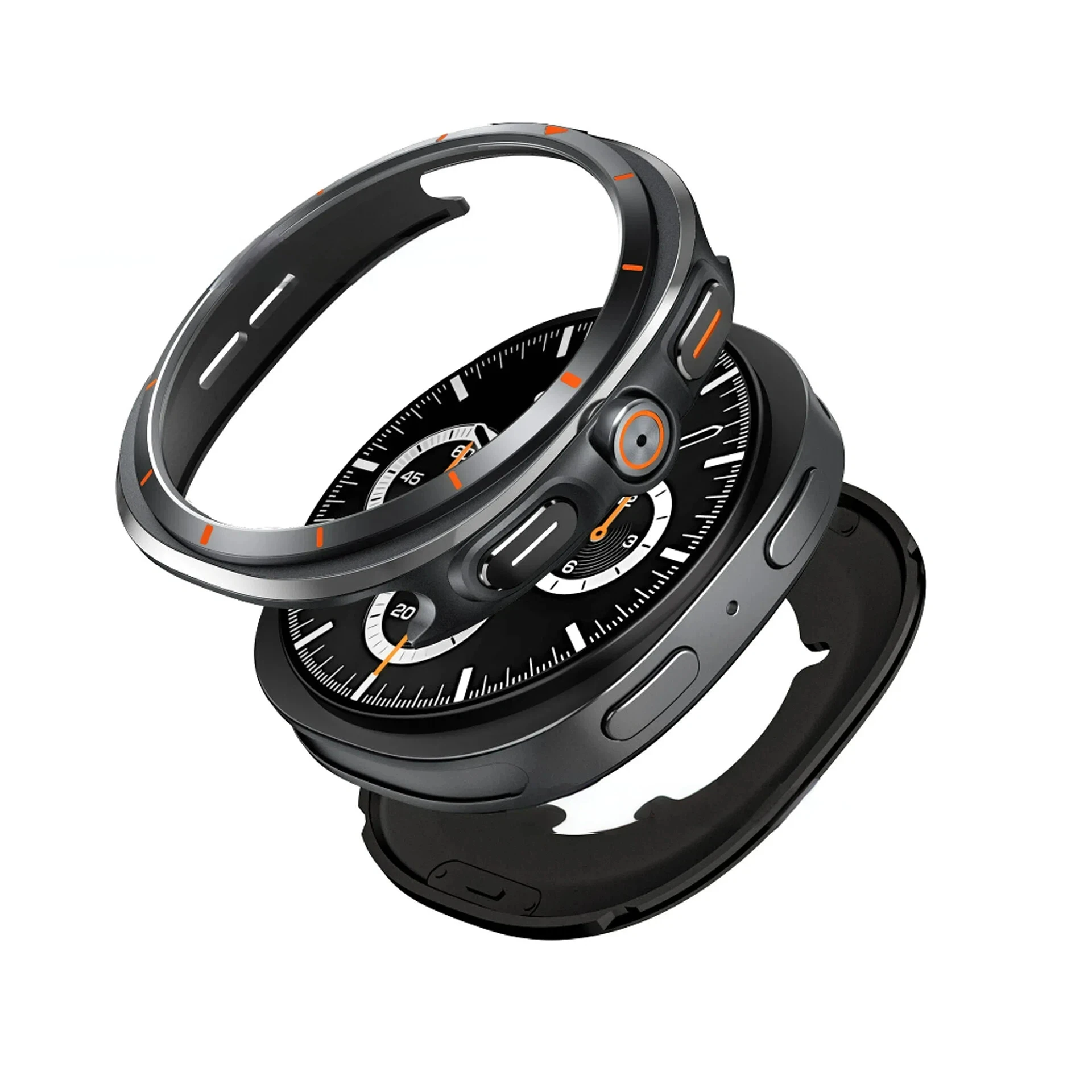 

Metal case for Samsung Galaxy WatchS8 ultra 40mm 44mm with Back Cover Metal Bumper Ultra Thin Shockproof Protective Cover